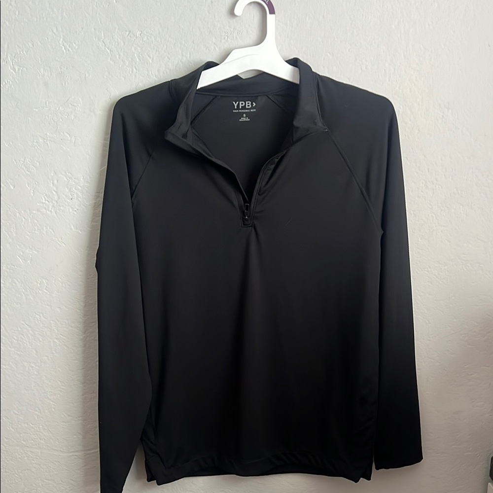 YPB Black Quarter-Zip Pullover